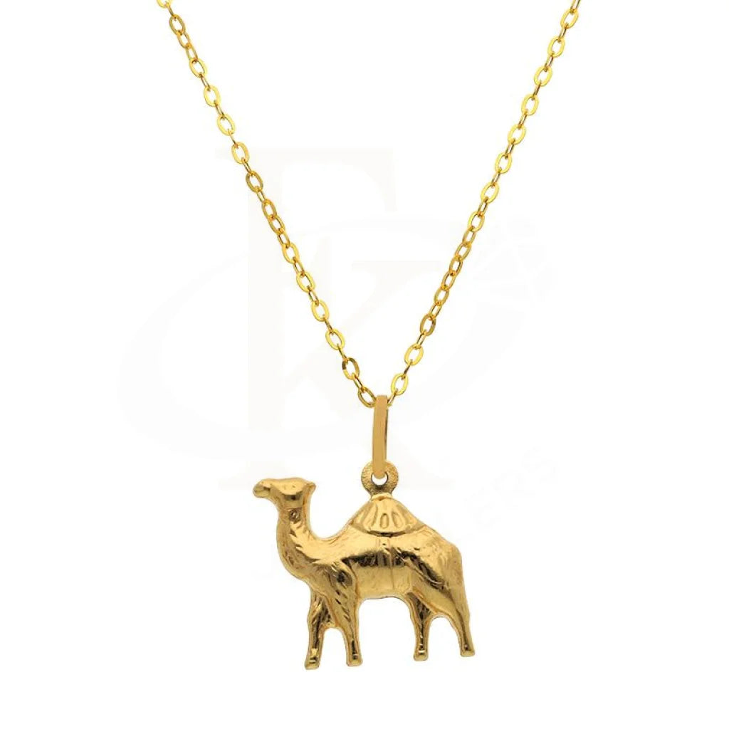 Gold Necklace (Chain With Camel Pendant) 18Kt - Fkjnkl18K2508 Necklaces