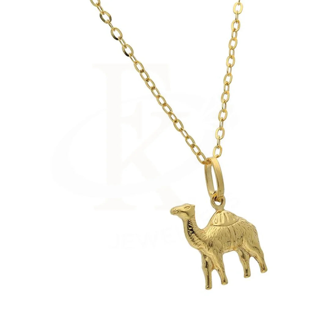 Gold Necklace (Chain With Camel Pendant) 18Kt - Fkjnkl18K2522 Necklaces