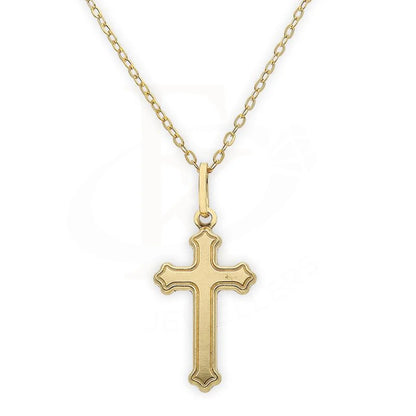 Gold Necklace (Chain With Cross Pendant) 18Kt - Fkjnkl18K2416 Necklaces