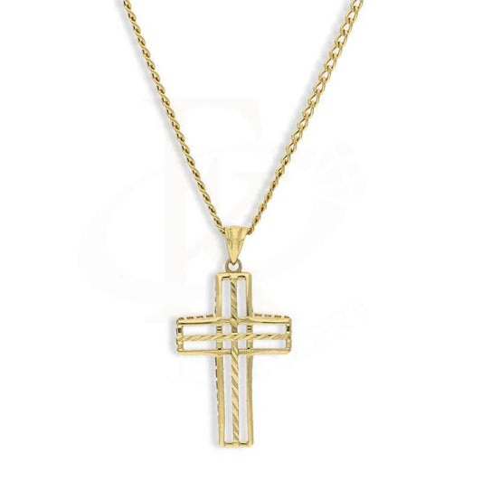 Gold Necklace (Chain With Cross Pendant) 18Kt - Fkjnkl18K3085 Necklaces