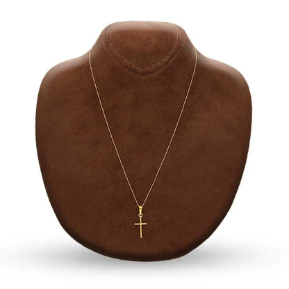 Gold Necklace (Chain With Cross Pendant) 18Kt - Fkjnkl18K3120 Necklaces