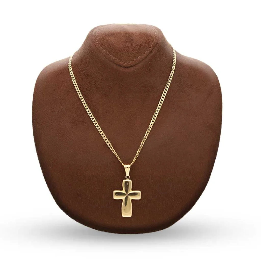 Gold Necklace (Chain With Cross Pendant) 18Kt - Fkjnkl18K3130 Necklaces