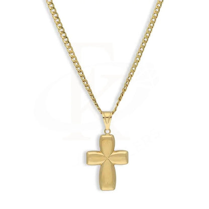 Gold Necklace (Chain With Cross Pendant) 18Kt - Fkjnkl18K3130 Necklaces