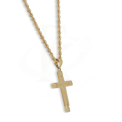 Gold Necklace (Chain With Cross Pendant) 18Kt - Fkjnkl18K5472 Necklaces