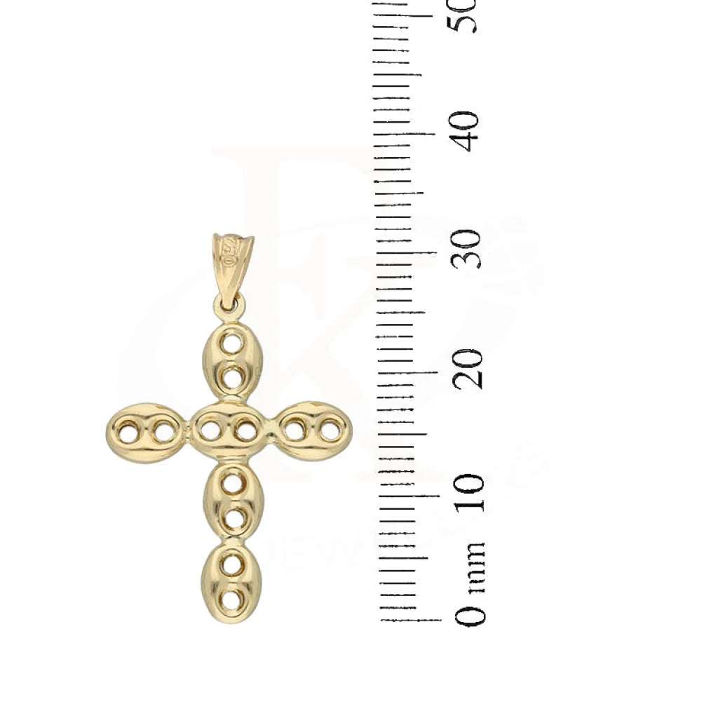 Gold Necklace (Chain With Cross Pendant) 18Kt - Fkjnkl18K5473 Necklaces