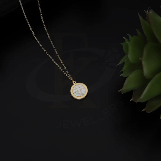 Gold Necklace (Chain With Cross Pendant) 18Kt - Fkjnkl18K7783 Necklaces