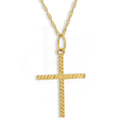 Gold Necklace (Chain With Cross Pendant) 22Kt - Fkjnkl22K2795 Necklaces