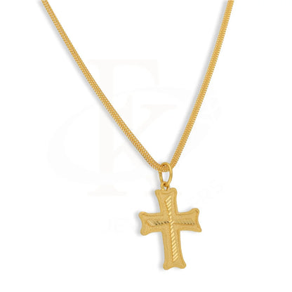 Gold Necklace (Chain With Cross Pendant) 22Kt - Fkjnkl22K3161 Necklaces