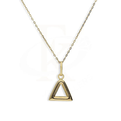 Gold Necklace (Chain With Cubic Triangle Shaped Pendant) 18Kt - Fkjnkl18K2256 Necklaces