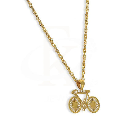 Gold Necklace (Chain With Cycle Pendant) 18Kt - Fkjnkl18K3088 Necklaces