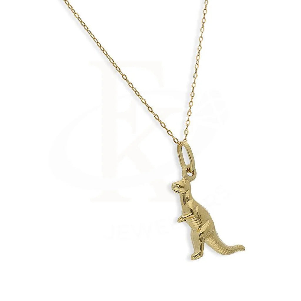 Gold Necklace (Chain With Dinosaur Shaped Pendant) 18Kt - Fkjnkl18K2254 Necklaces