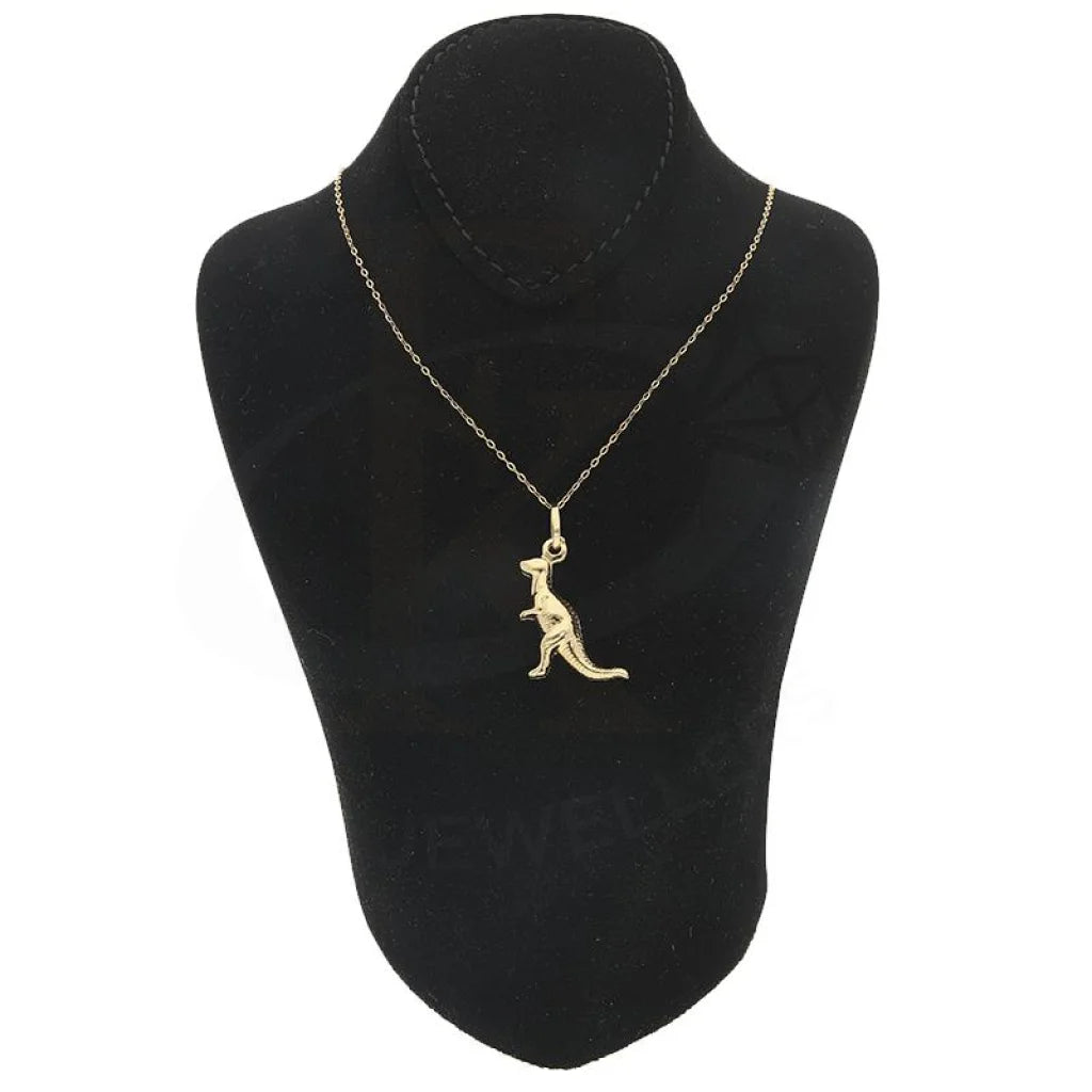 Gold Necklace (Chain With Dinosaur Shaped Pendant) 18Kt - Fkjnkl18K2254 Necklaces