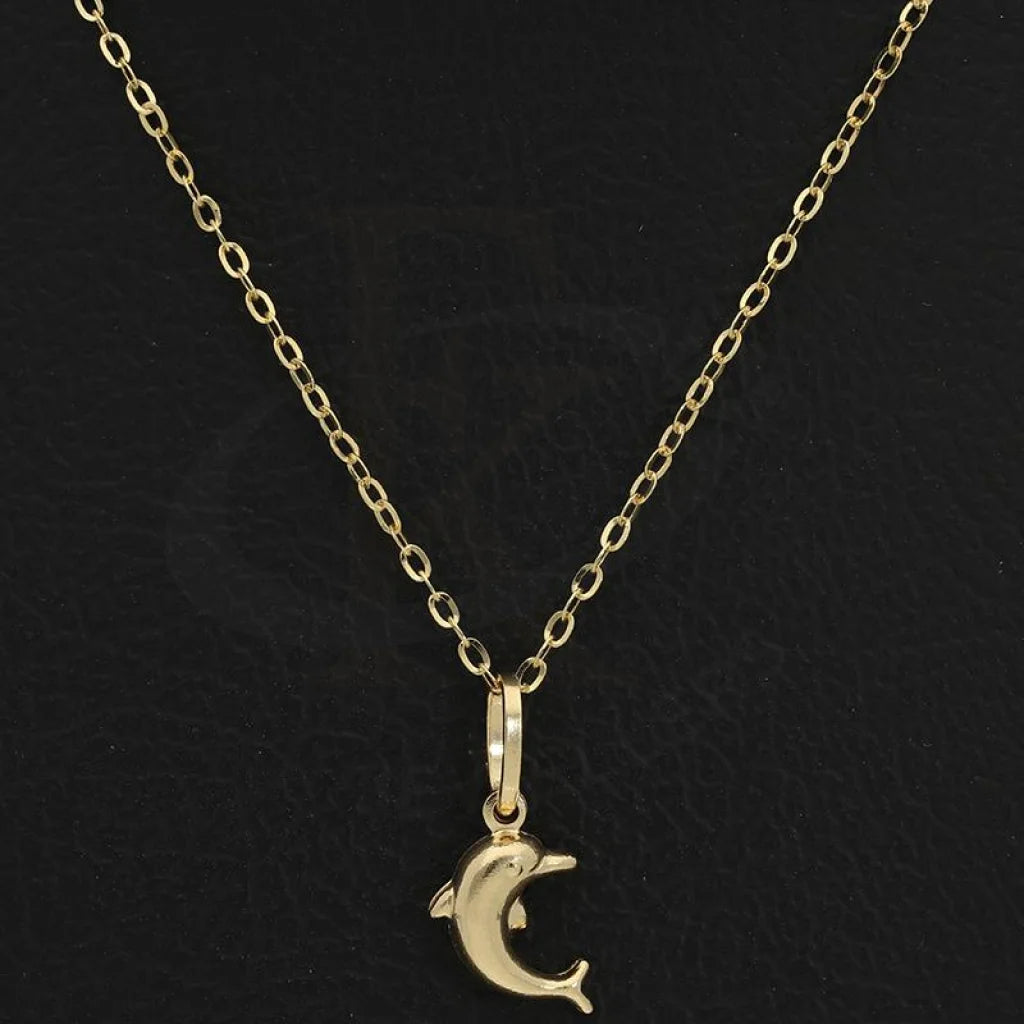 Gold Necklace (Chain With Dolphin Pendant) 18Kt - Fkjnkl18K2520 Necklaces