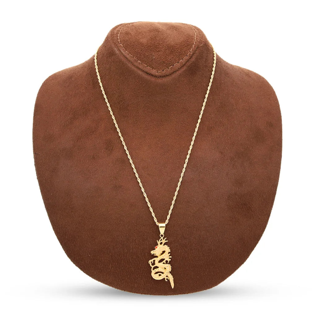 Gold Necklace (Chain With Dragon Pendant) 18Kt - Fkjnkl18K5103 Necklaces