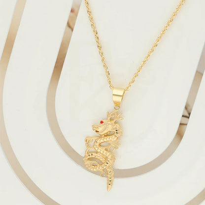 Gold Necklace (Chain With Dragon Pendant) 18Kt - Fkjnkl18K5103 Necklaces