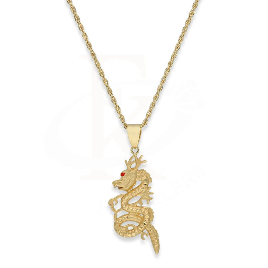 Gold Necklace (Chain With Dragon Pendant) 18Kt - Fkjnkl18K5103 Necklaces