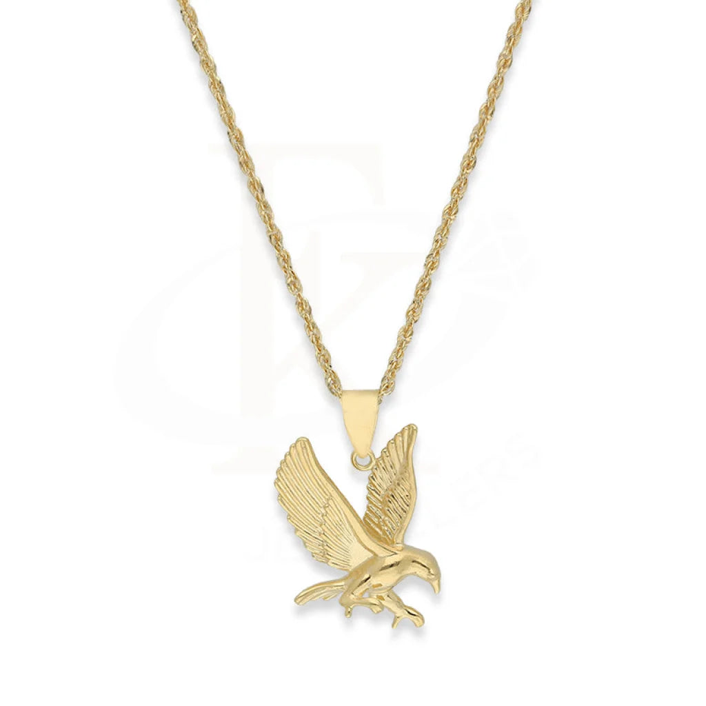 Gold Necklace (Chain With Eagle Shaped Pendant) 18Kt - Fkjnkl18K5108 Necklaces