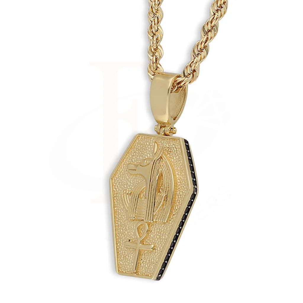 Gold Necklace (Chain With Egyptian Anubis & Ankh Pendant) 18Kt - Fkjnkl18K5461 Necklaces