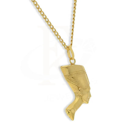 Gold Necklace (Chain With Nefertiti Pendant) 18Kt - Fkjnkl18K3081 Necklaces