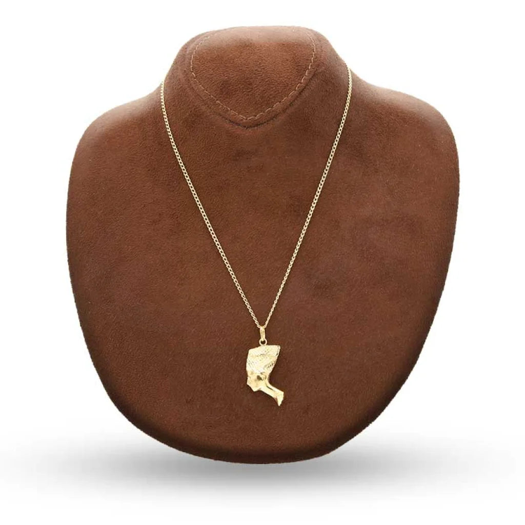 Gold Necklace (Chain With Nefertiti Pendant) 18Kt - Fkjnkl18K3081 Necklaces