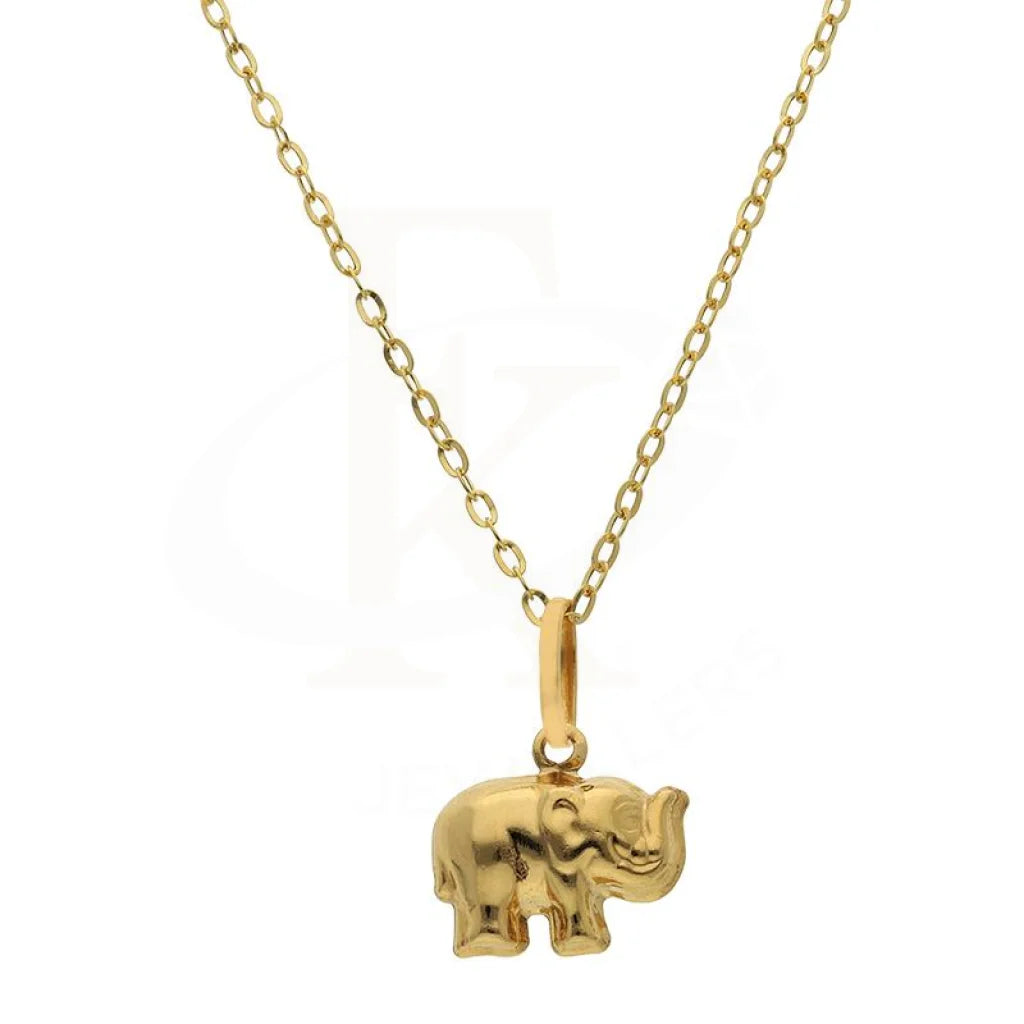 Gold Necklace (Chain With Elephant Pendant) 18Kt - Fkjnkl18K2517 Necklaces