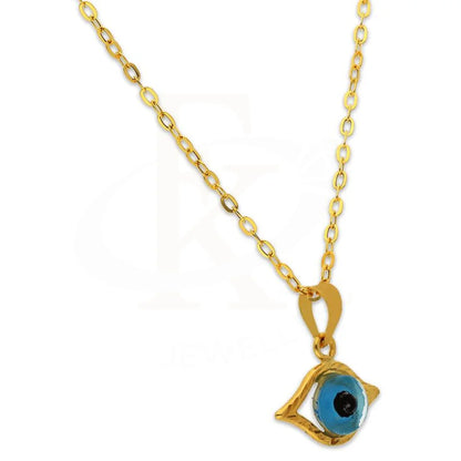 Gold Necklace (Chain With Evil Eye Pendant) 18Kt - Fkjnkl18K2345 Necklaces