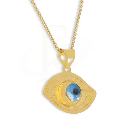 Gold Necklace (Chain With Evil Eye Pendant) 21Kt - Fkjnkl21K2437 Necklaces