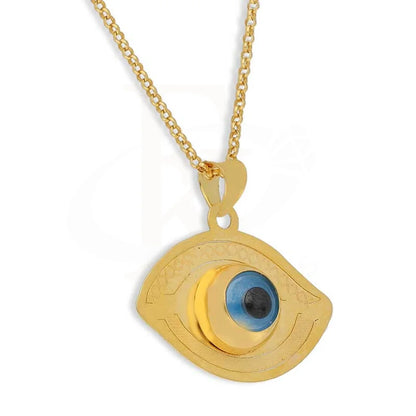 Gold Necklace (Chain With Evil Eye Pendant) 21Kt - Fkjnkl21K2439 Necklaces