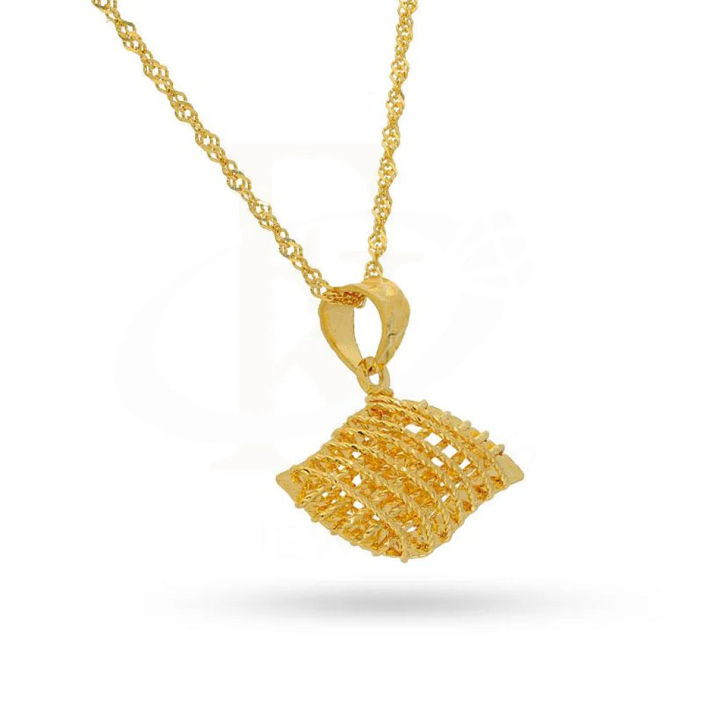 Gold Necklace (Chain With Eye Pendant) 22Kt - Fkjnkl22K2057 Necklaces