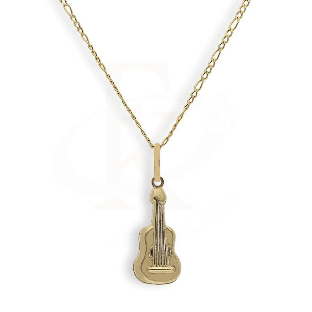 Gold Necklace (Chain With Guitar Shaped Pendant) 18Kt - Fkjnkl18K2244 Necklaces