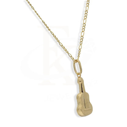 Gold Necklace (Chain With Guitar Shaped Pendant) 18Kt - Fkjnkl18K2244 Necklaces