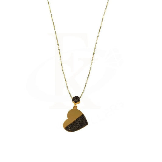 Gold Necklace (Chain With Heart Pendant) 18Kt - Fkjnkl1757 Necklaces