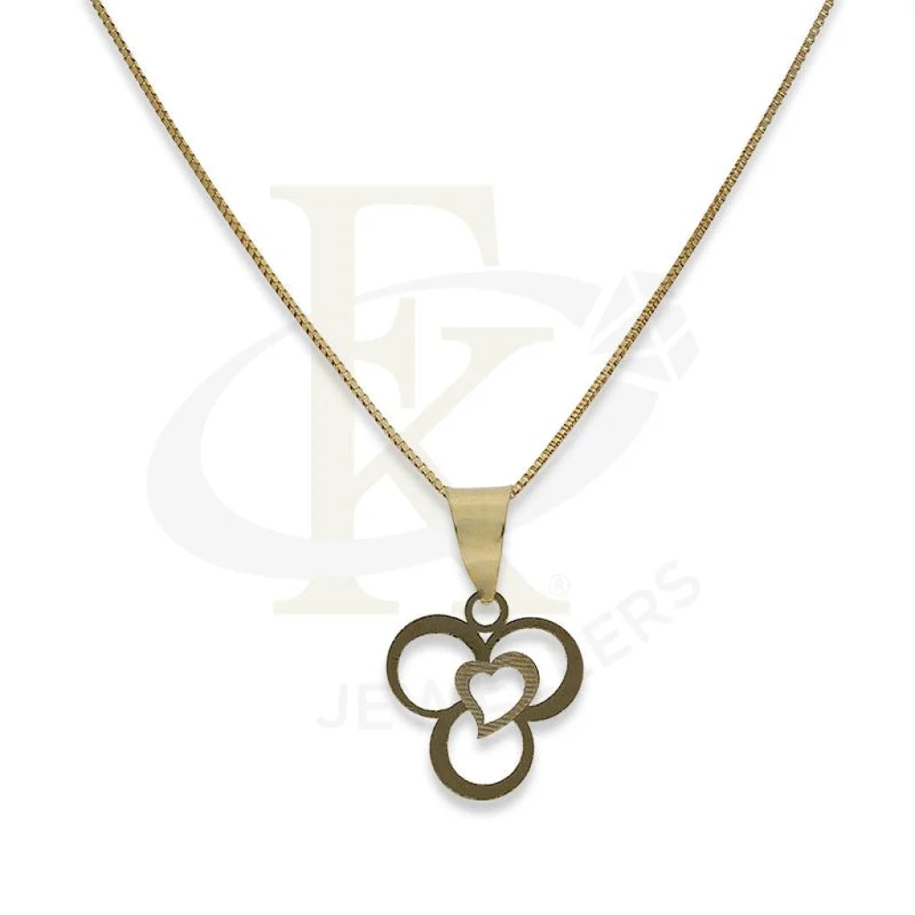 Gold Necklace (Chain With Heart Pendant) 18Kt - Fkjnkl18K2301 Necklaces