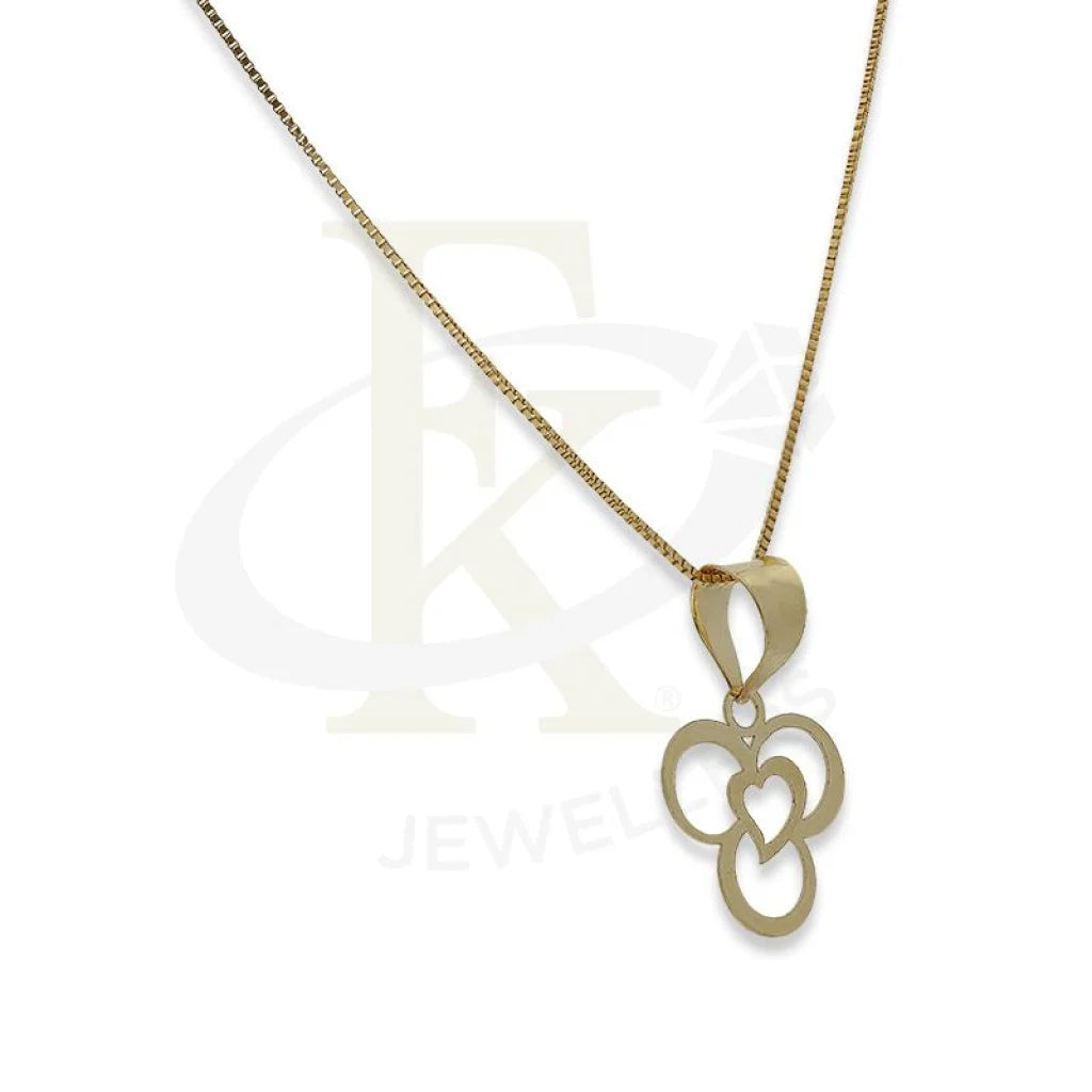 Gold Necklace (Chain With Heart Pendant) 18Kt - Fkjnkl18K2301 Necklaces