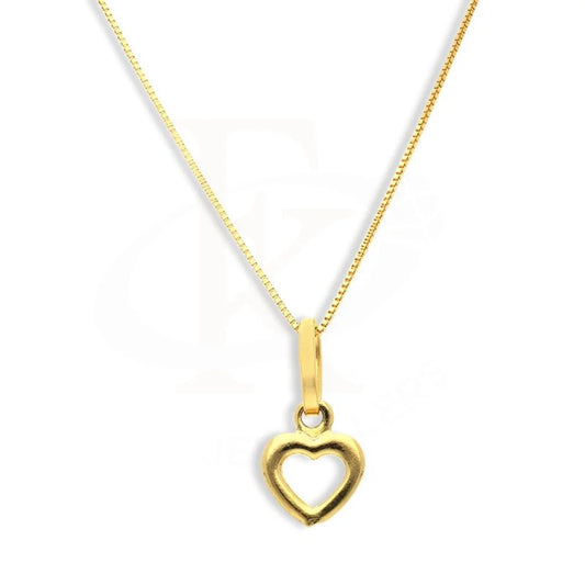 Gold Necklace (Chain With Heart Pendant) 18K - Fkjnkl18K2577 Necklaces