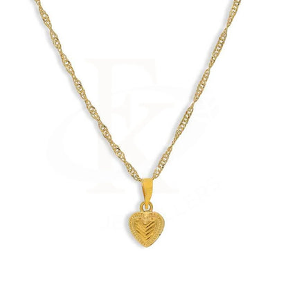 Gold Necklace (Chain With Heart Pendant) 18Kt - Fkjnkl18K3118 Necklaces