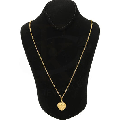 Gold Necklace (Chain With Heart Pendant) 22Kt - Fkjnkl22K2688 Necklaces