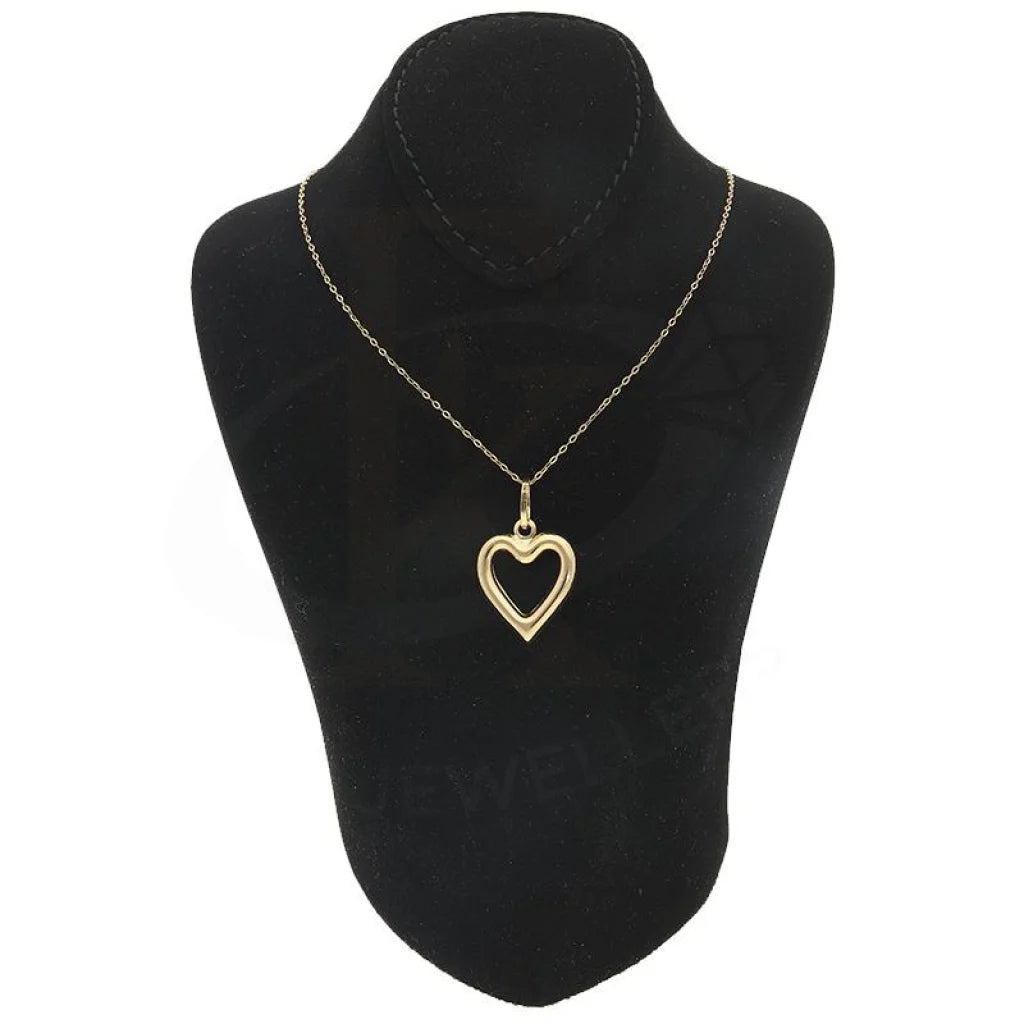 Gold Necklace (Chain With Heart Shaped Pendant) 18Kt - Fkjnkl18K2257 Necklaces