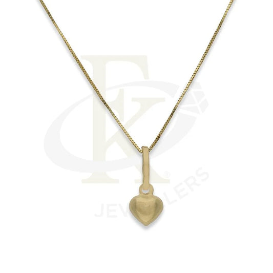 Gold Necklace (Chain With Heart Shaped Pendant) 18Kt - Fkjnkl18K2291 Necklaces