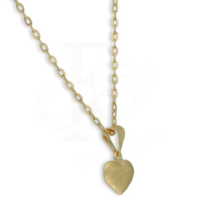 Gold Necklace (Chain With Heart Shaped Pendant) 18Kt - Fkjnkl18K5245 Necklaces