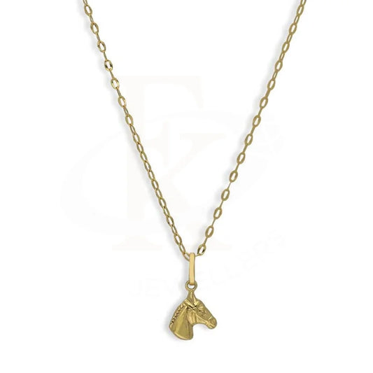 Gold Necklace (Chain With Horse Pendant) 18Kt - Fkjnkl18K3127 Necklaces