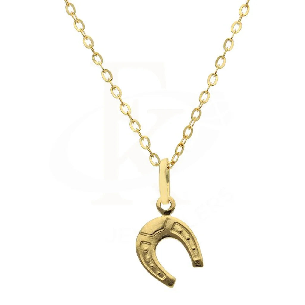 Gold Necklace (Chain With Horseshoe Pendant) 18Kt - Fkjnkl18K2519 Necklaces