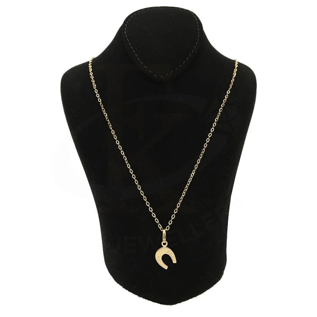 Gold Necklace (Chain With Horseshoe Pendant) 18Kt - Fkjnkl18K2519 Necklaces