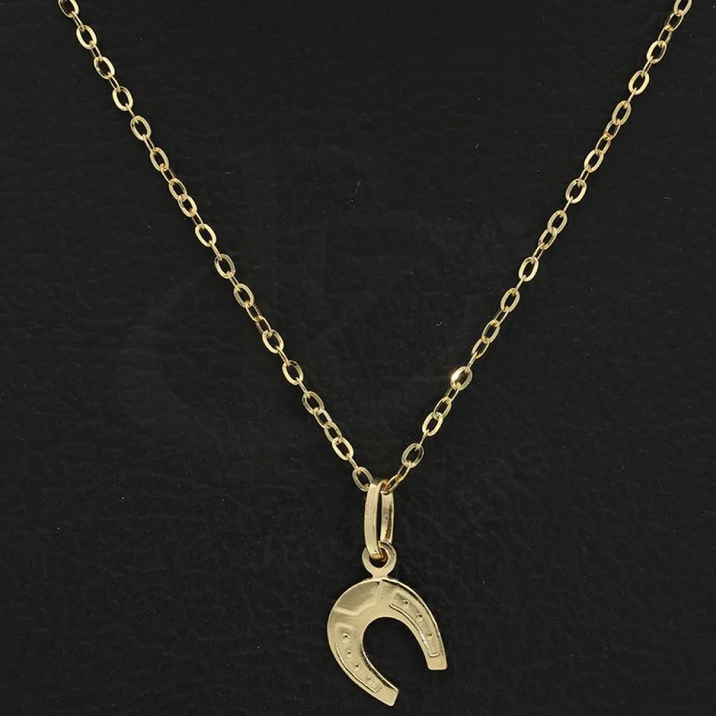 Gold Necklace (Chain With Horseshoe Pendant) 18Kt - Fkjnkl18K2519 Necklaces