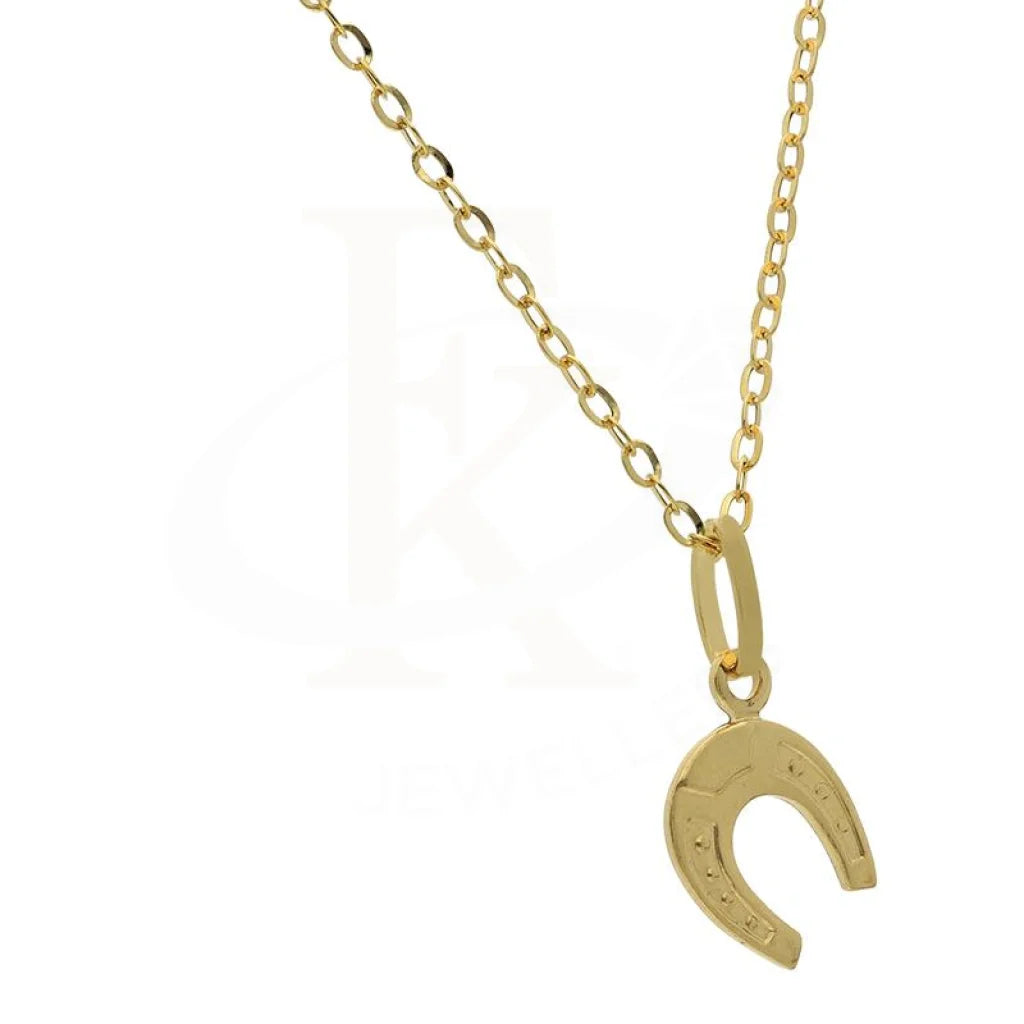 Gold Necklace (Chain With Horseshoe Pendant) 18Kt - Fkjnkl18K2519 Necklaces