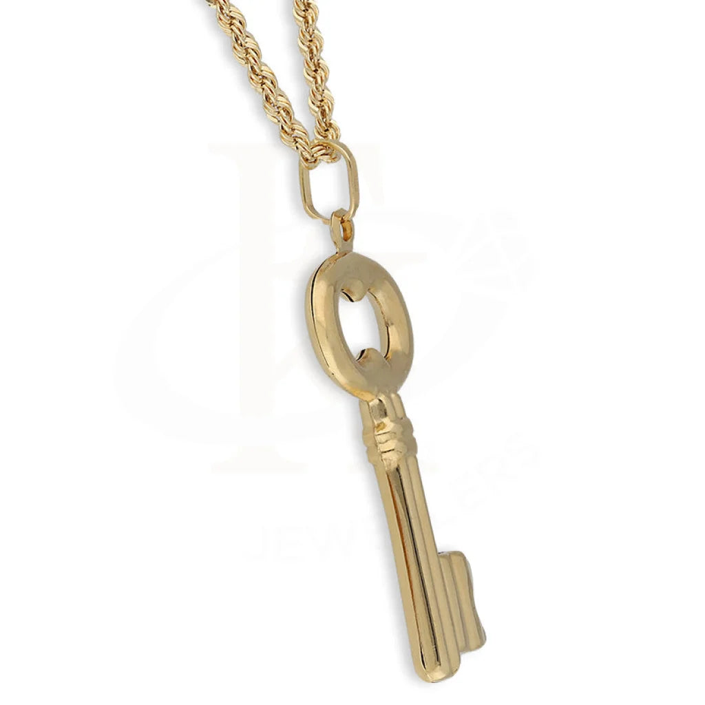 Gold Necklace (Chain With Key Pendant) 18Kt - Fkjnkl18K5462 Necklaces