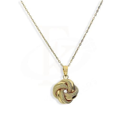 Gold Necklace (Chain With Knot Pendant) 18Kt - Fkjnkl18K3092 Necklaces