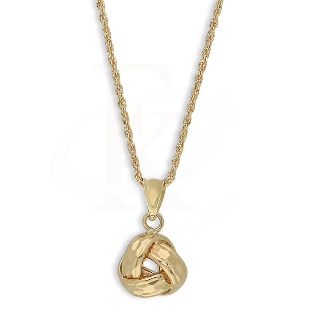 Gold Necklace (Chain With Knot Pendant) 18Kt - Fkjnkl18K5455 Necklaces