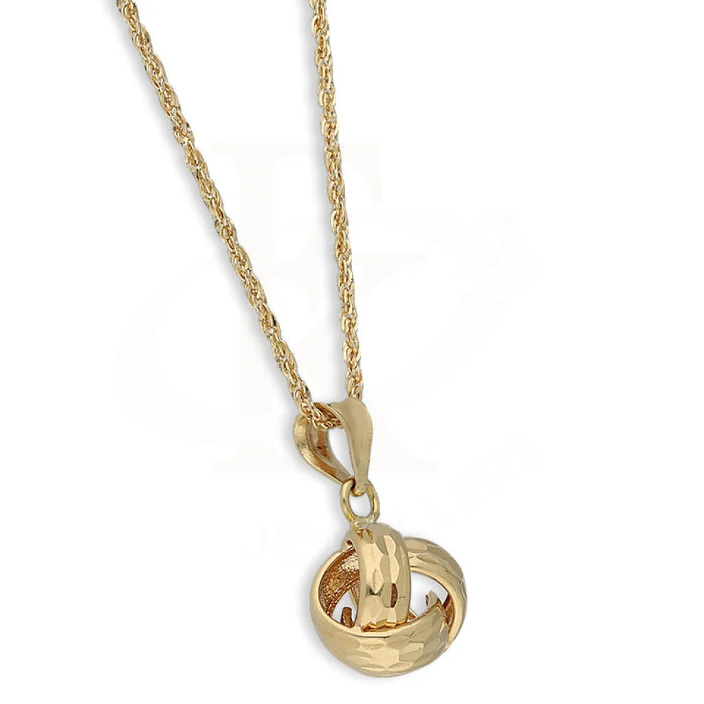 Gold Necklace (Chain With Knot Pendant) 18Kt - Fkjnkl18K5455 Necklaces