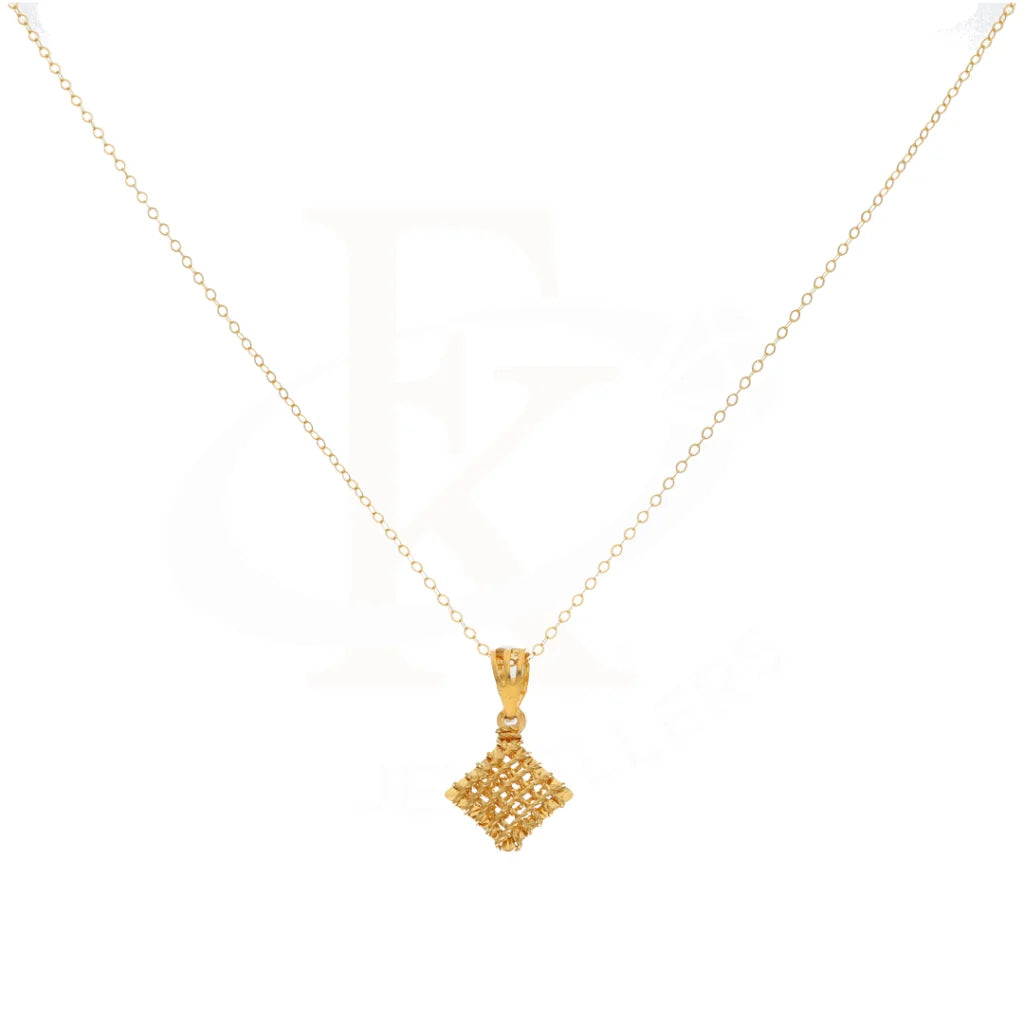 Copy Of Gold Necklace (Chain With Kuber Box Pendant) 21Kt - Fkjnkl21Km8665 Necklaces